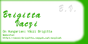 brigitta vaczi business card