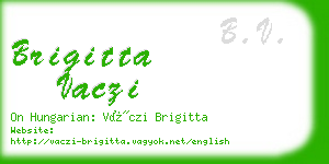 brigitta vaczi business card